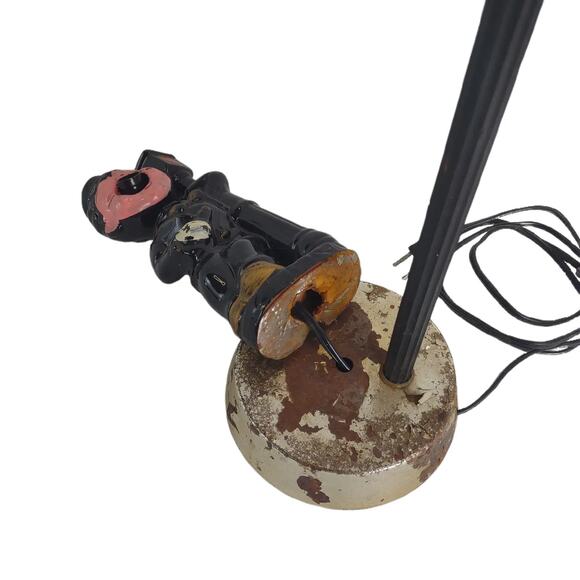 Vintage 1950s Apco Drunk Man Hobo Lamppost Bar 13" Table Lamp MCM Man Cave - Picture 11 of 14